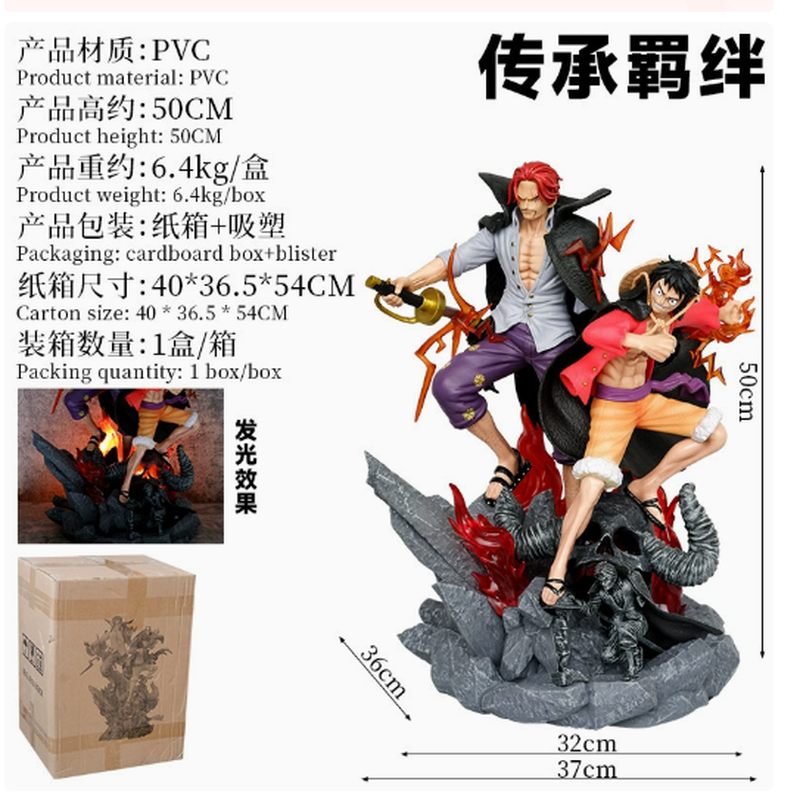 Luffy Anime Merchandise - 50cm One Piece Anime Action Figure