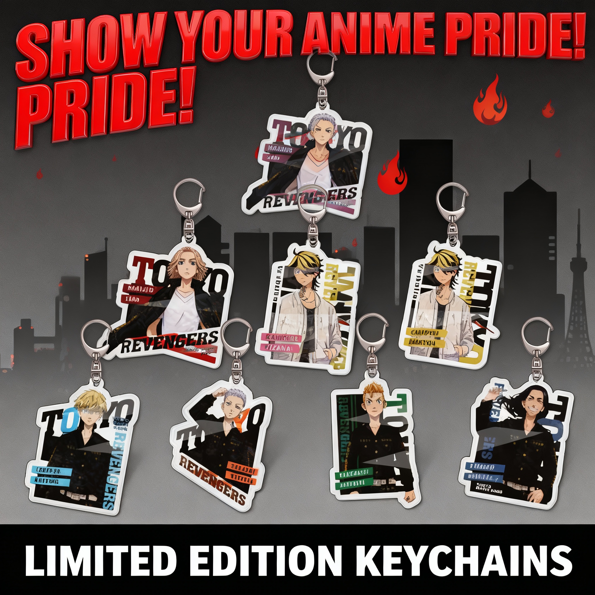 Anime Merchandise In Tokyo - Acrylic Keychain Tokyo Revengers Anime Sano
