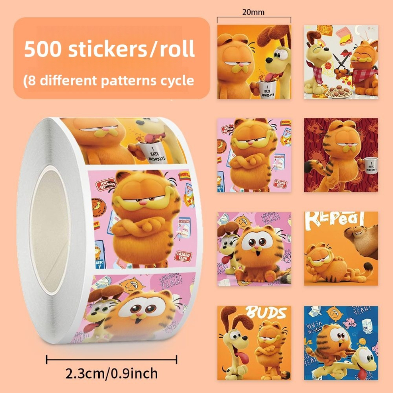 Garfield cartoon cute 500pcs r - Anime Merchandise Wholesale บทวิจารณ์และราคา