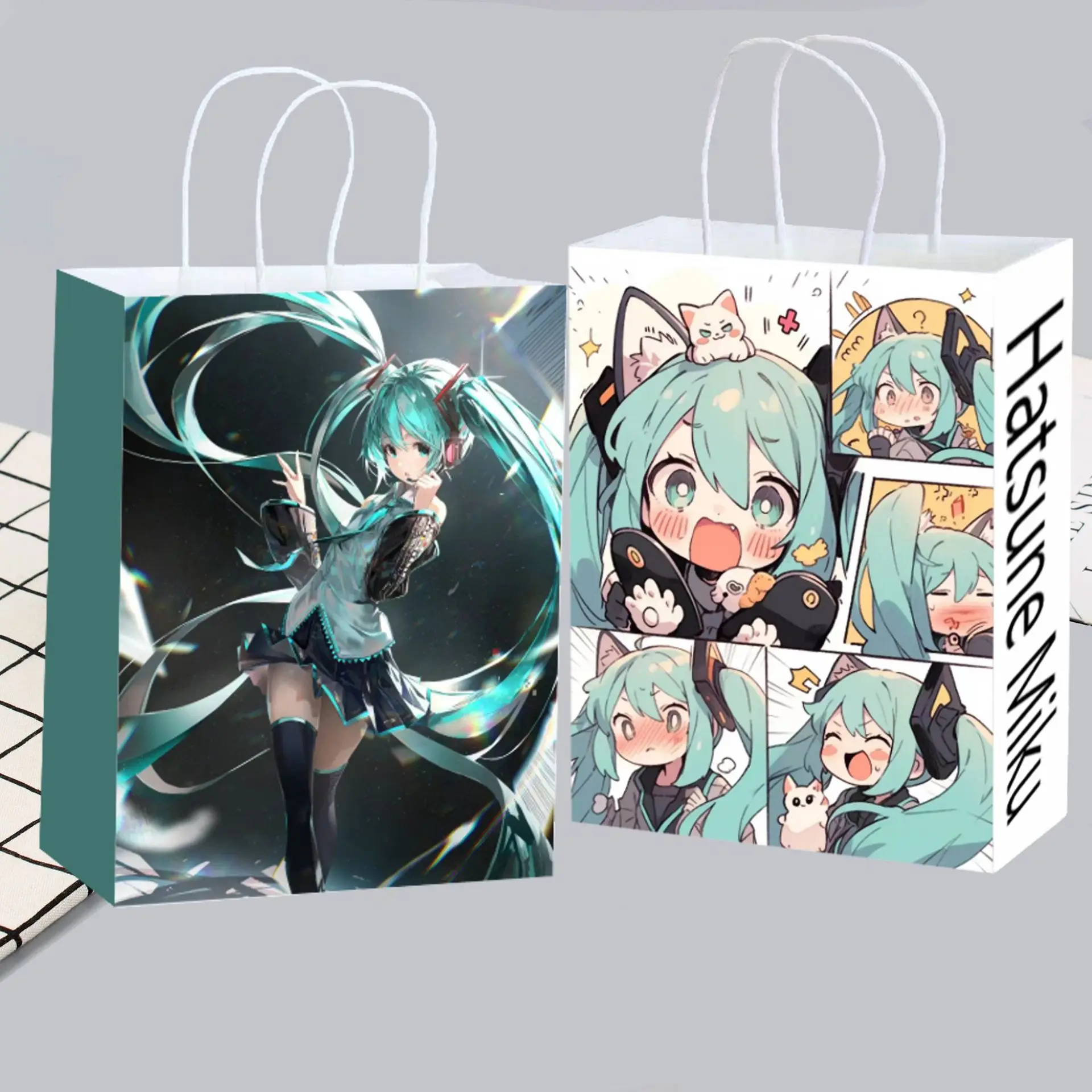 Cute Anime Hatsune Miku Paper  - Anime Tote Bag บทวิจารณ์และราคา