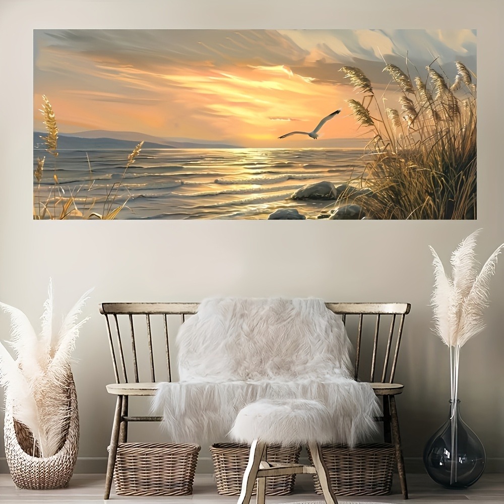 Sunset Beach Art canvas printe - Art Print Framed บทวิจารณ์และราคา