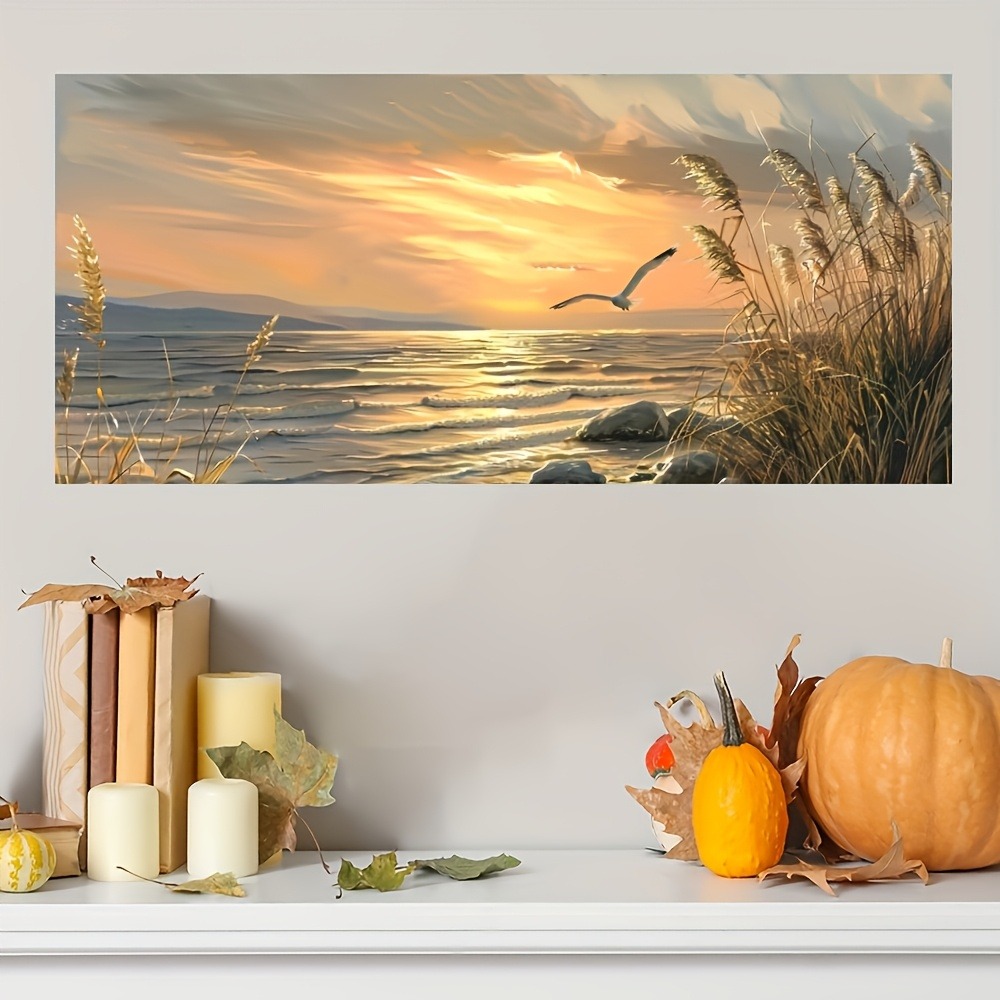 Sunset Beach Art canvas printe - Art Print Framed บทวิจารณ์และราคา
