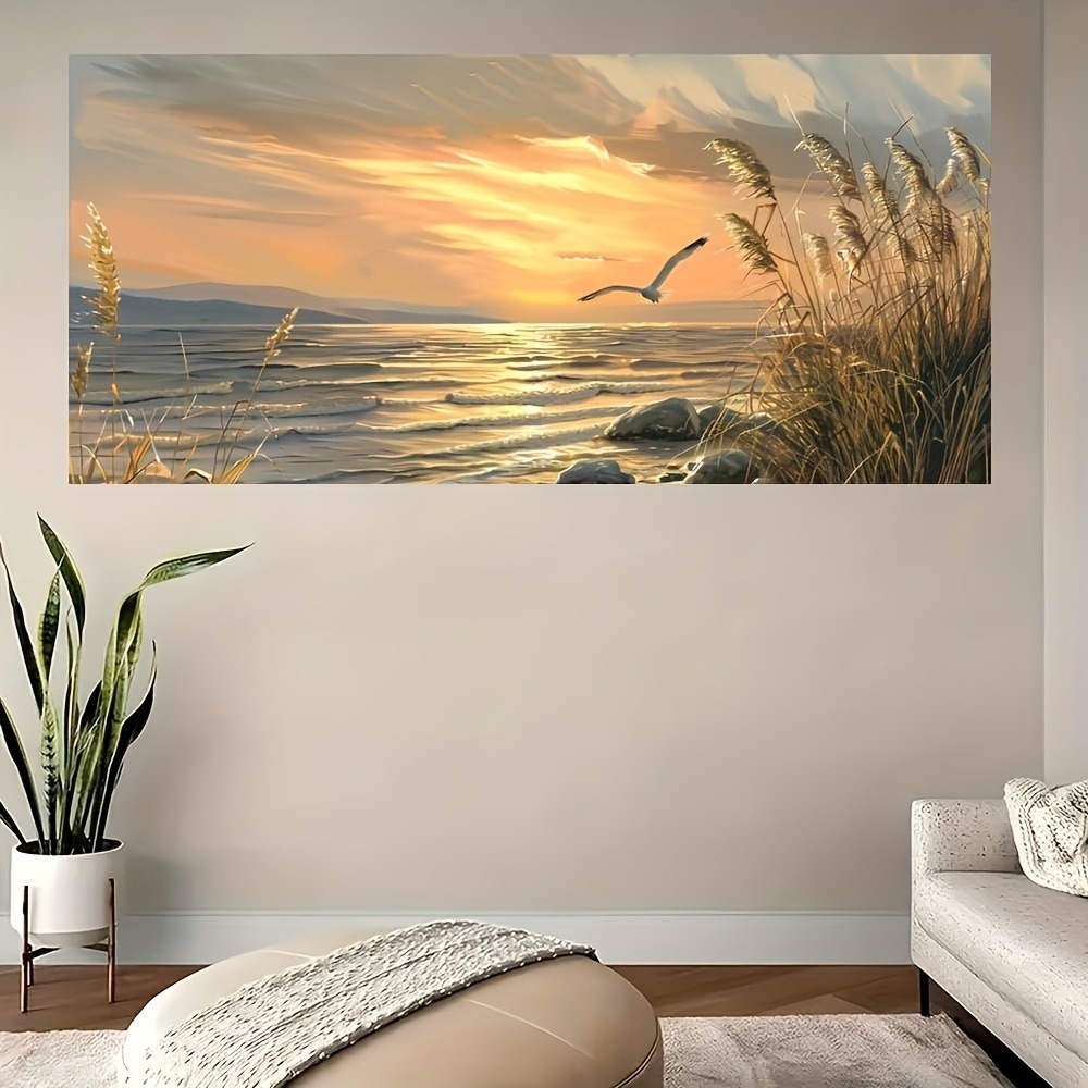 Sunset Beach Art canvas printe - Art Print Framed บทวิจารณ์และราคา