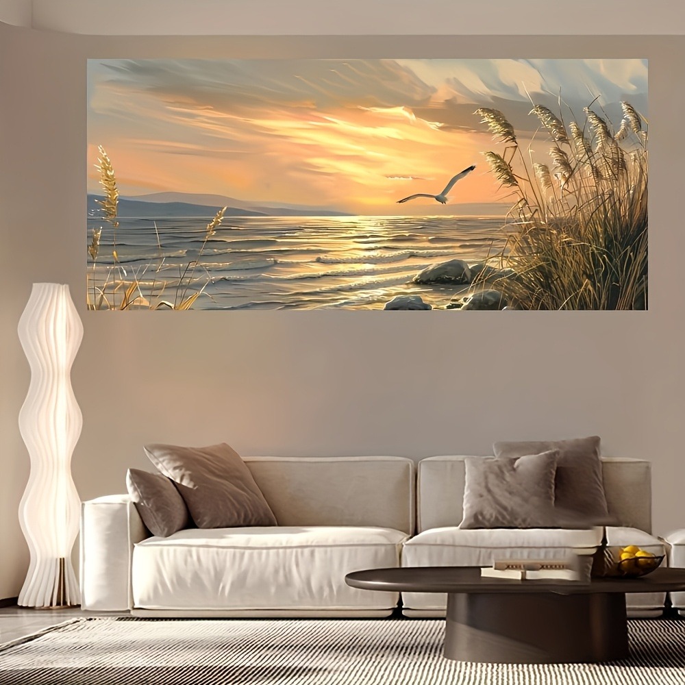 Sunset Beach Art canvas printe - Art Print Framed บทวิจารณ์และราคา