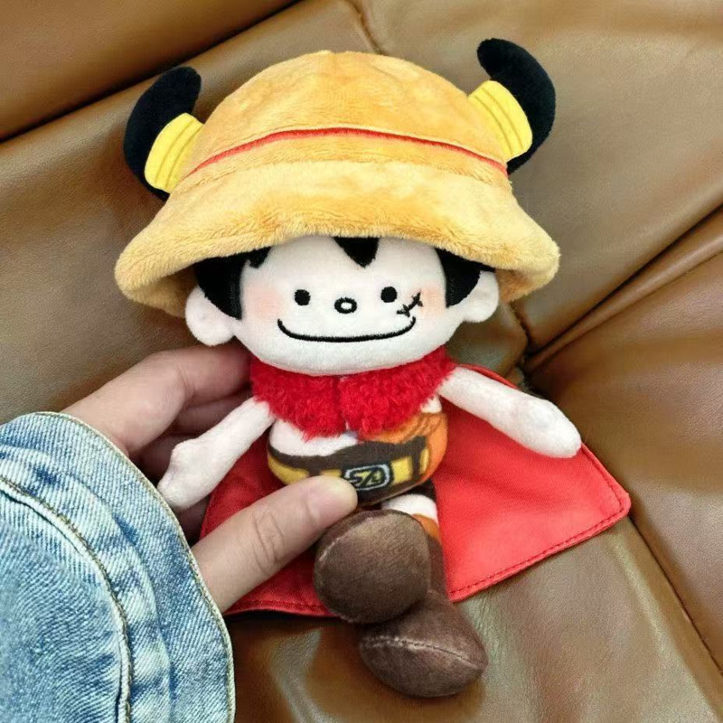 15CM Anime One Piece Plush Dol - Luffy Anime Merchandise บทวิจารณ์และราคา