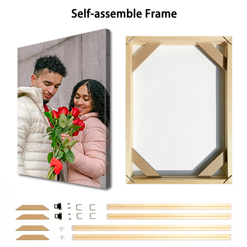 1 Pc Customized Photos on Canv - Art Print Framed บทวิจารณ์และราคา