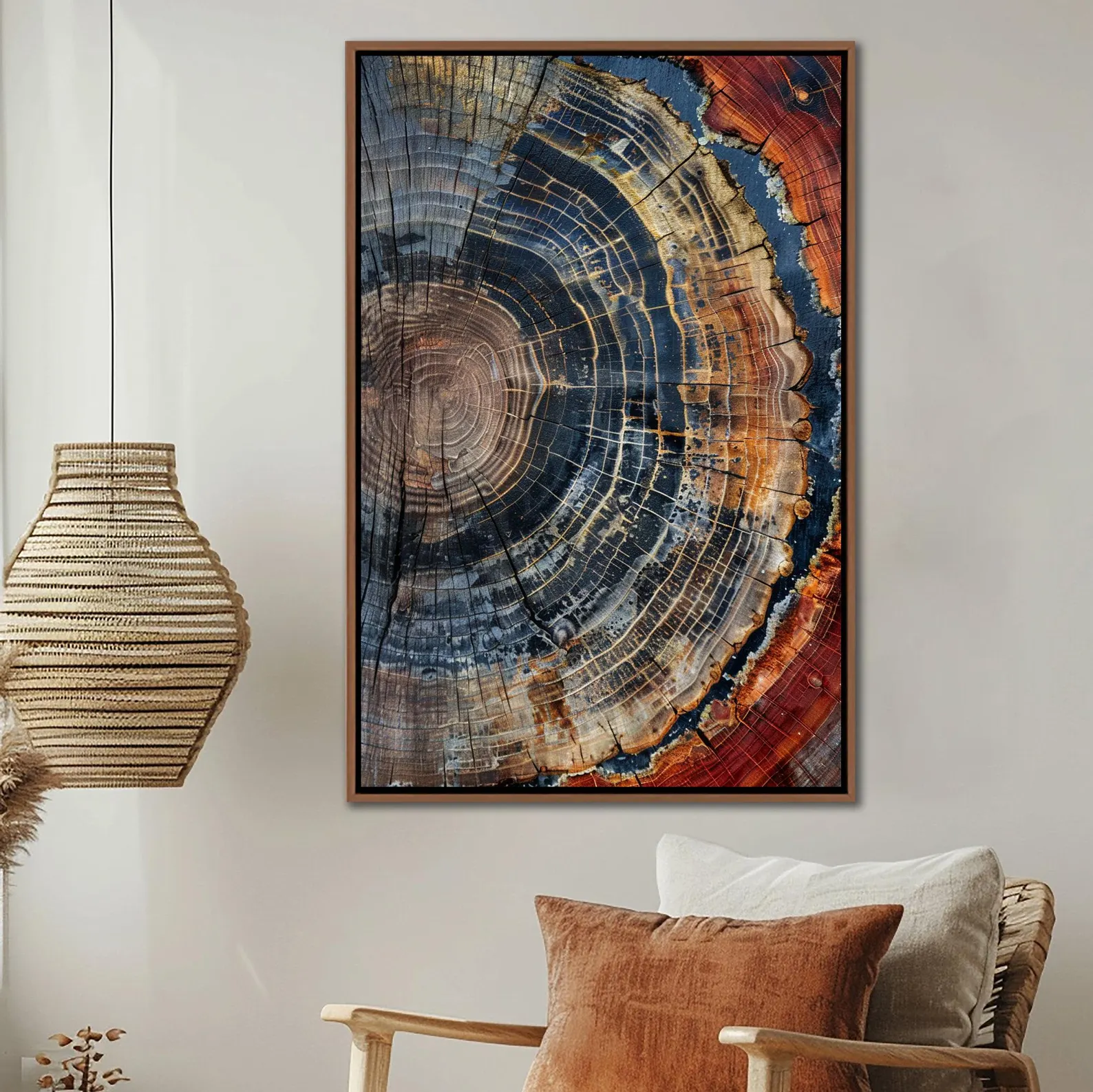 Tree Ring Framed Wall Art, Abs - Art Print Framed บทวิจารณ์และราคา
