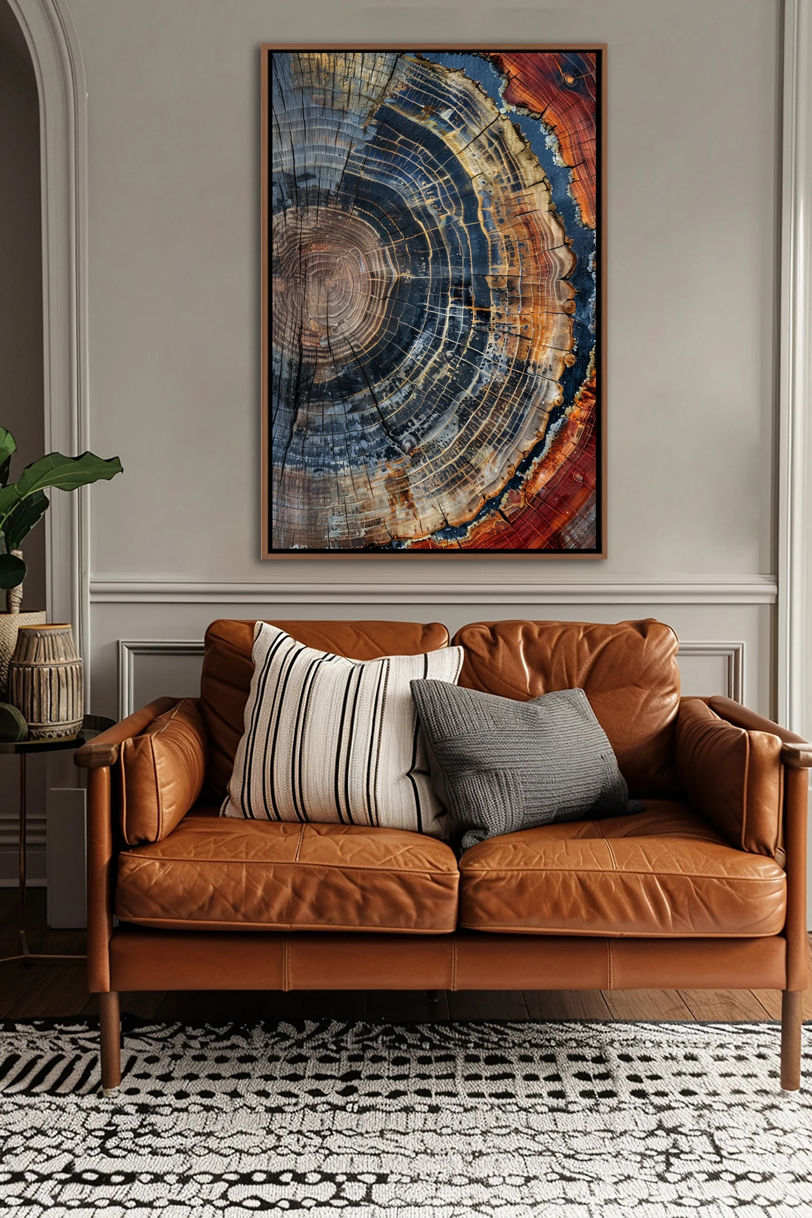 Tree Ring Framed Wall Art, Abs - Art Print Framed บทวิจารณ์และราคา