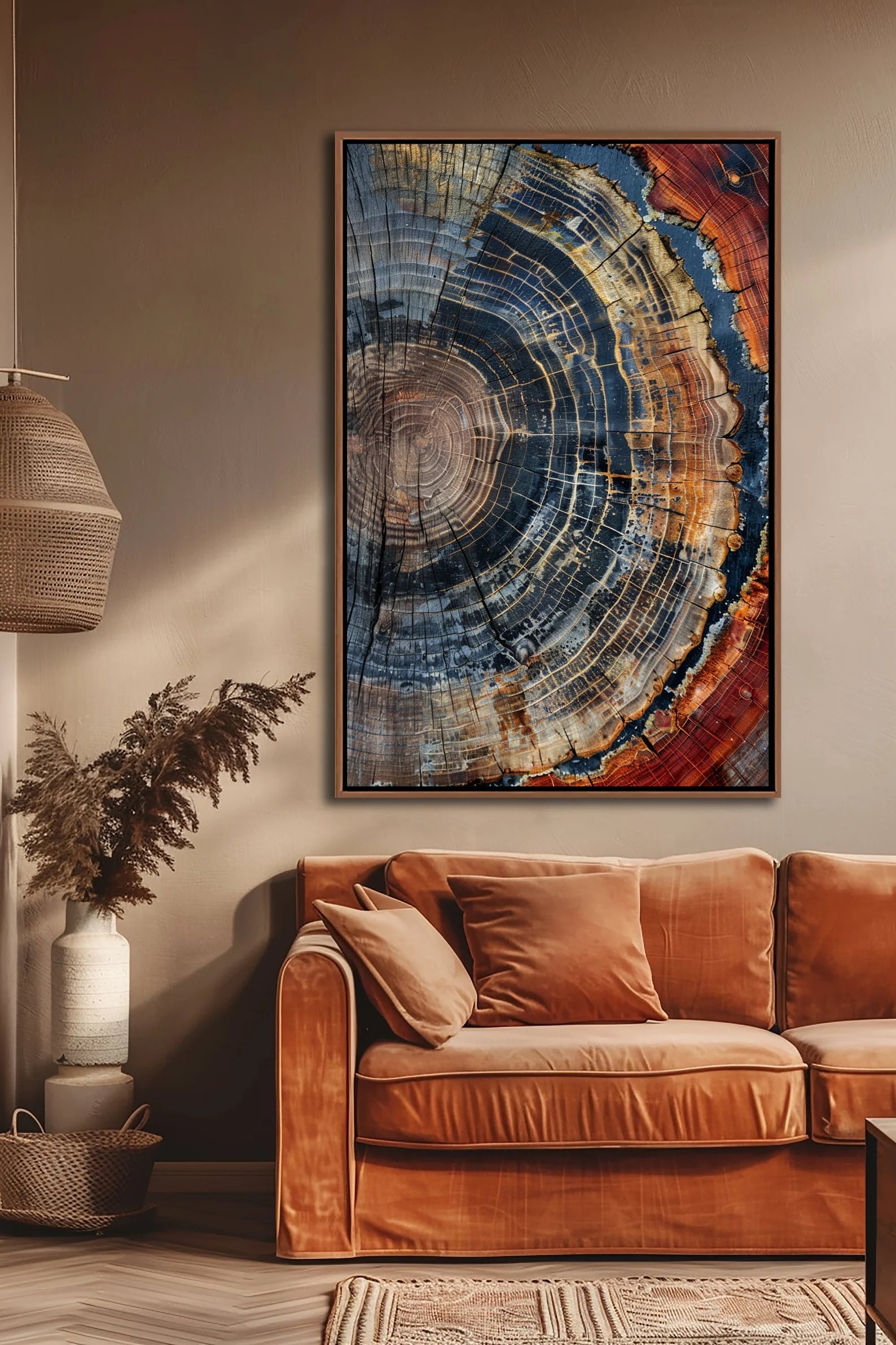 Tree Ring Framed Wall Art, Abs - Art Print Framed บทวิจารณ์และราคา