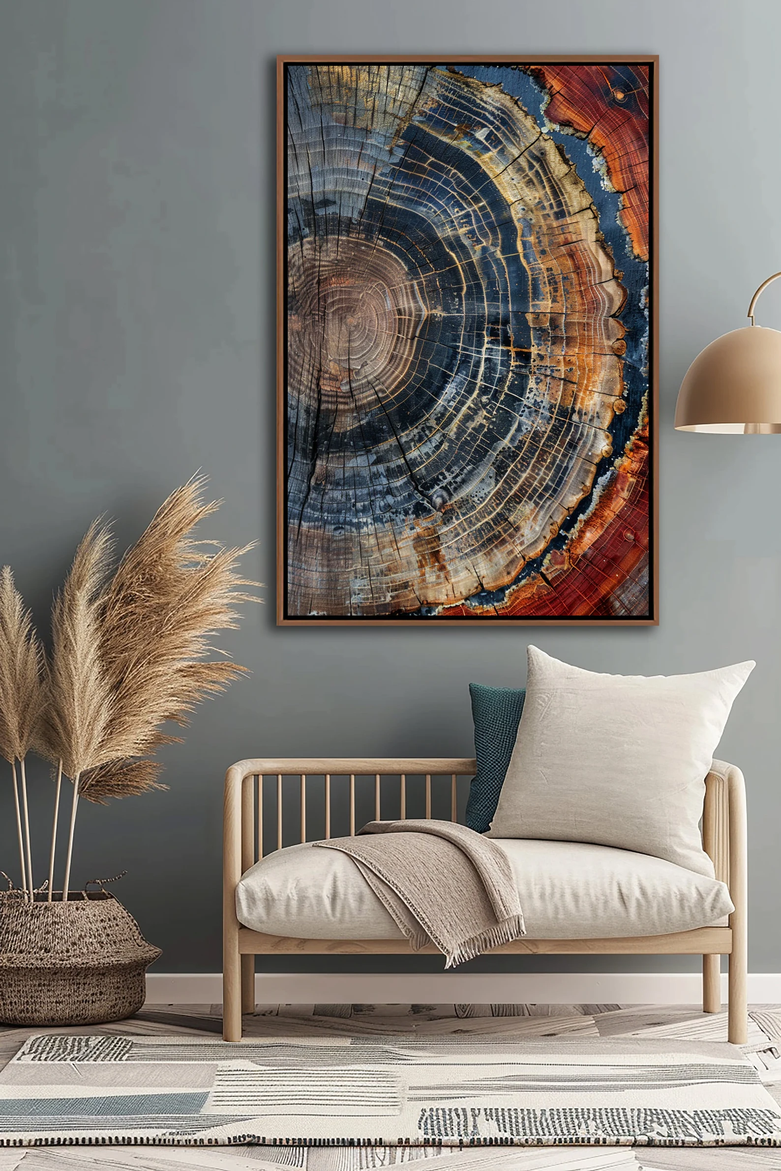 Tree Ring Framed Wall Art, Abs - Art Print Framed บทวิจารณ์และราคา