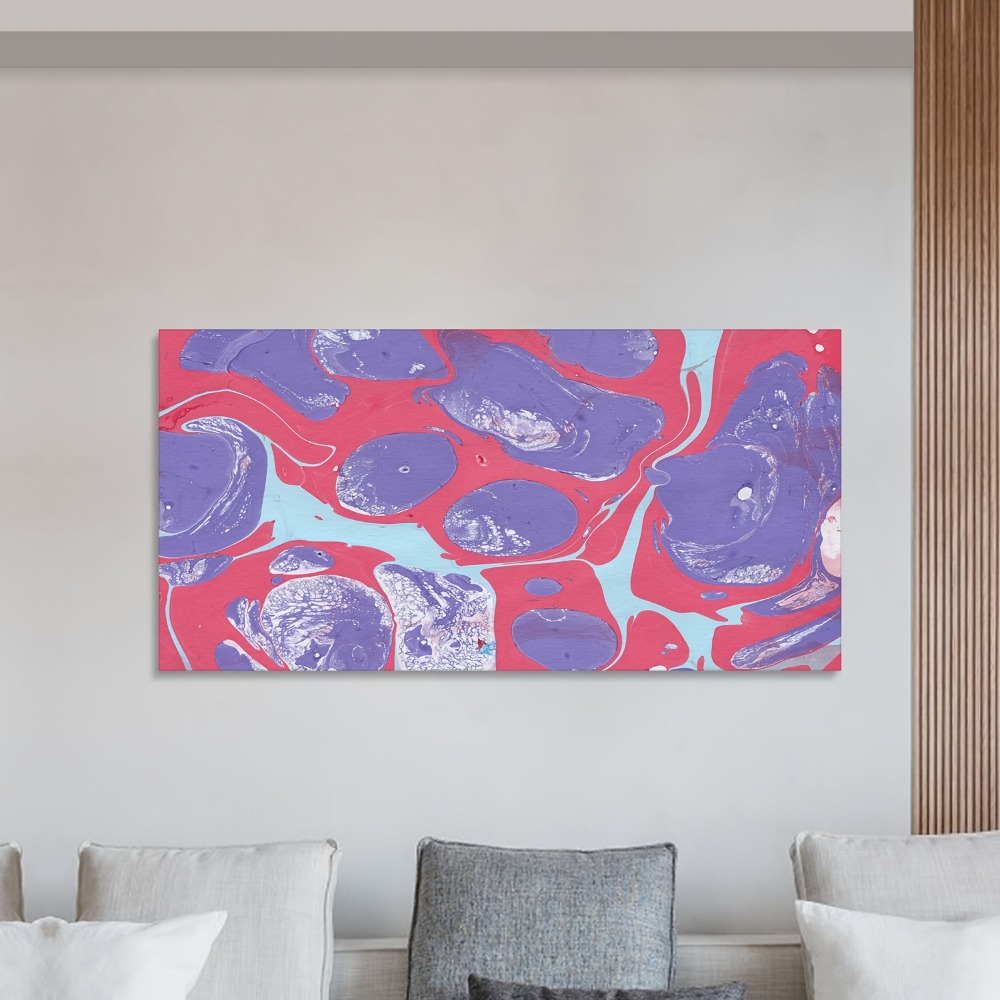 Abstract liquid painted oil mu - Art Print Framed บทวิจารณ์และราคา