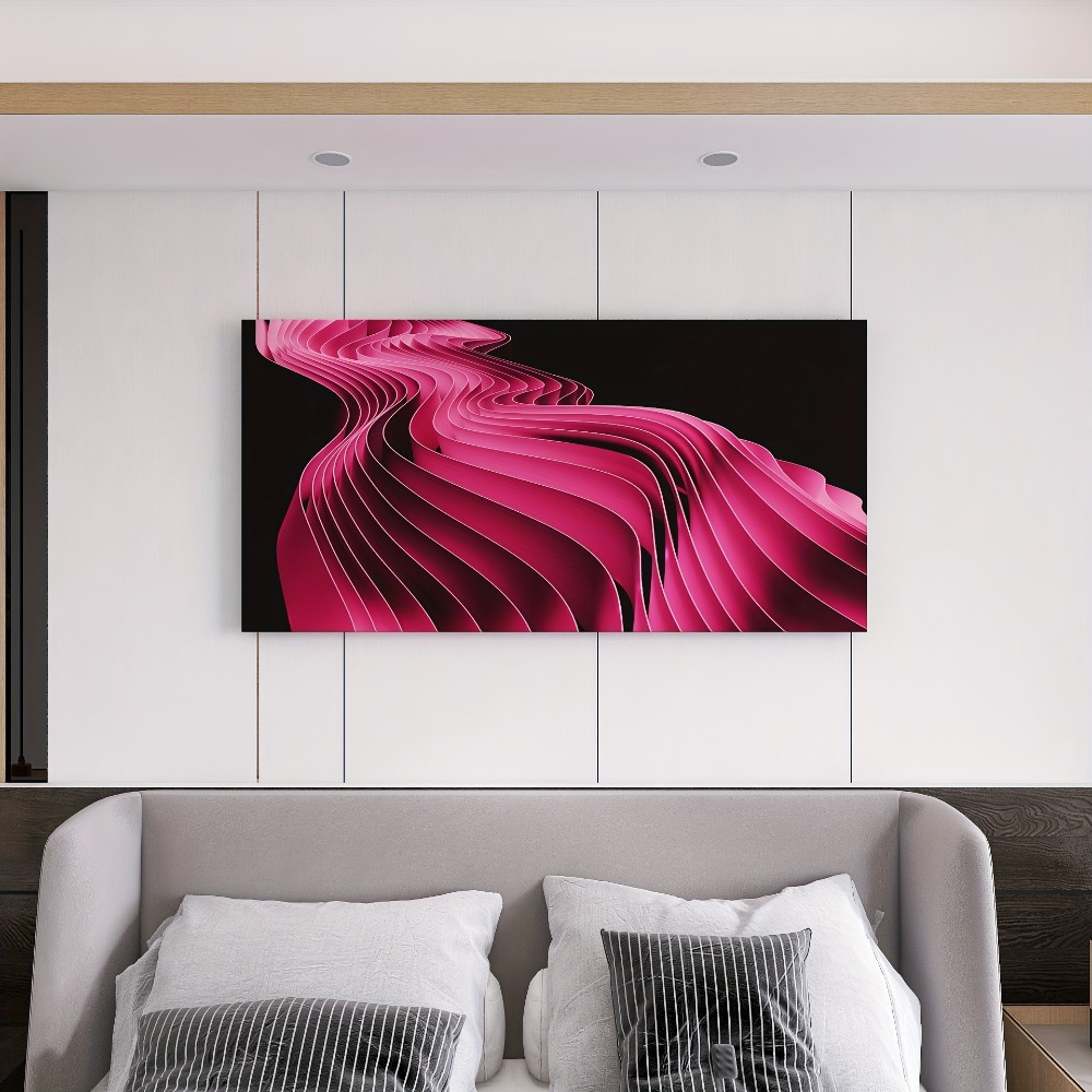 Elegant Pink Line Art painting - Art Print Framed บทวิจารณ์และราคา