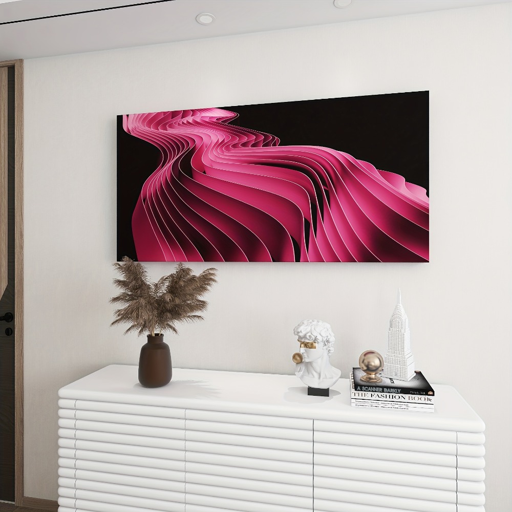 Elegant Pink Line Art painting - Art Print Framed บทวิจารณ์และราคา