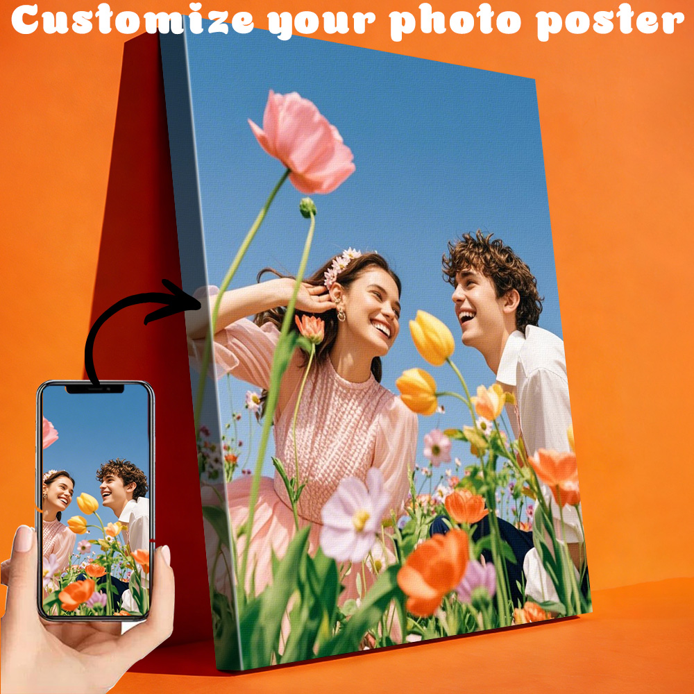 1 customized photo canvas, opt - Art Print Framed บทวิจารณ์และราคา