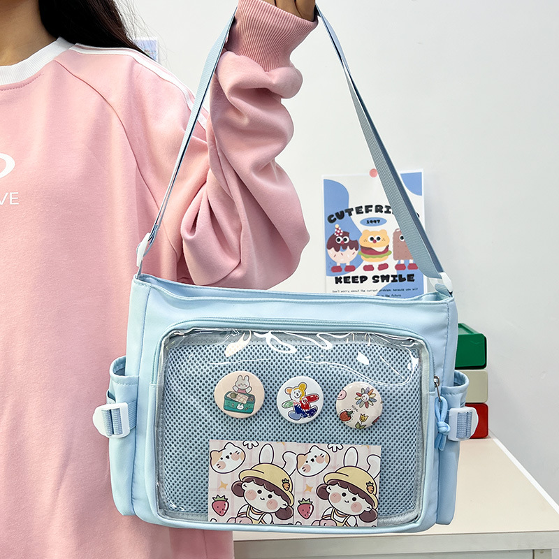 Transparent Badge Display Tote - Anime Tote Bag บทวิจารณ์และราคา