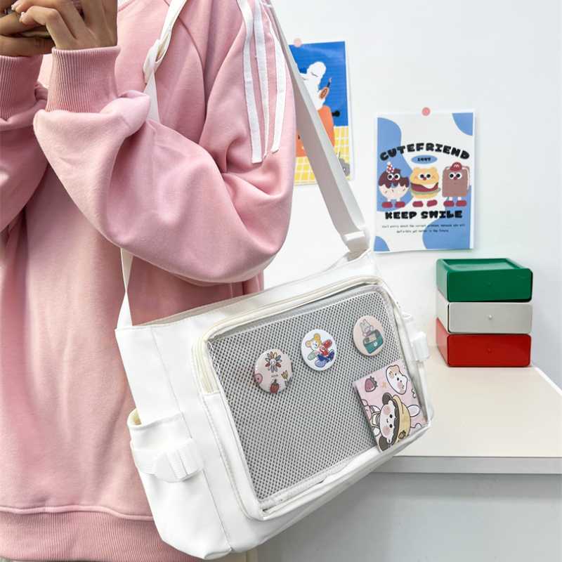 Transparent Badge Display Tote - Anime Tote Bag บทวิจารณ์และราคา