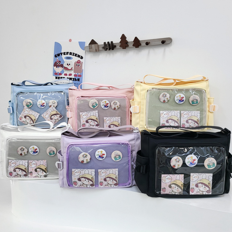 Transparent Badge Display Tote - Anime Tote Bag บทวิจารณ์และราคา
