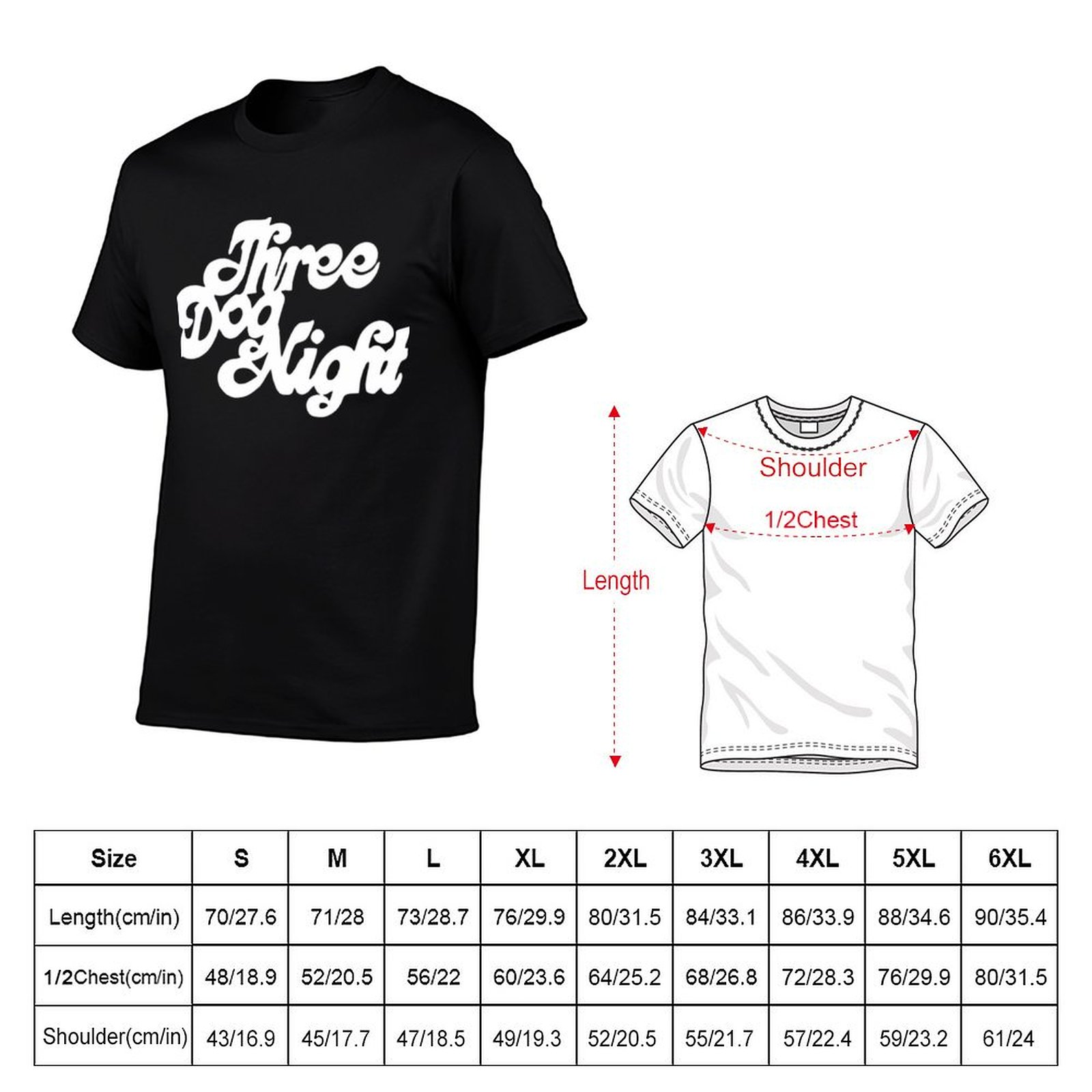 BEST SELLER - Three Dog Night  - Anime Merchandise T Shirt บทวิจารณ์และราคา