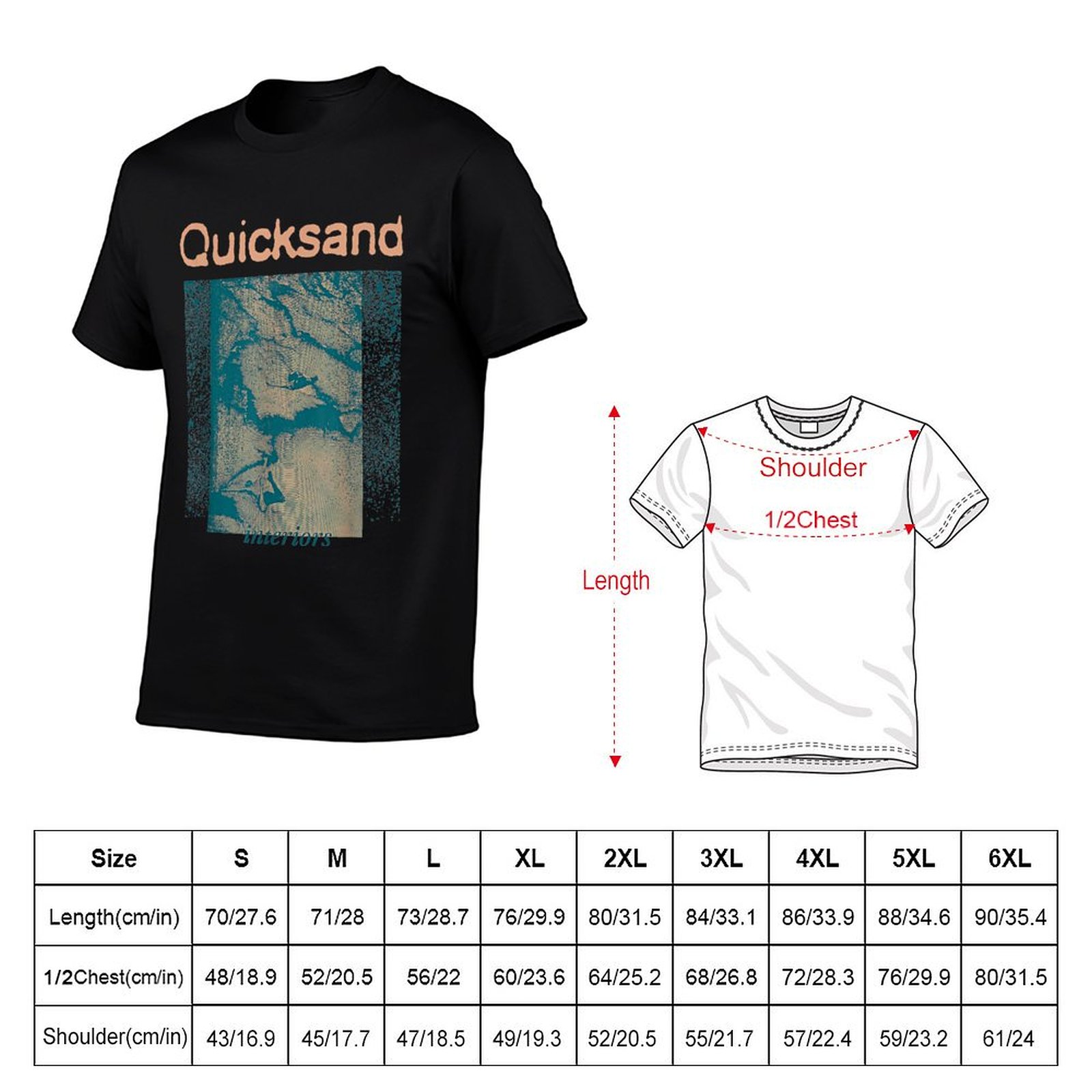 Quicksand - Interiors - Offici - Anime Merchandise T Shirt บทวิจารณ์และราคา