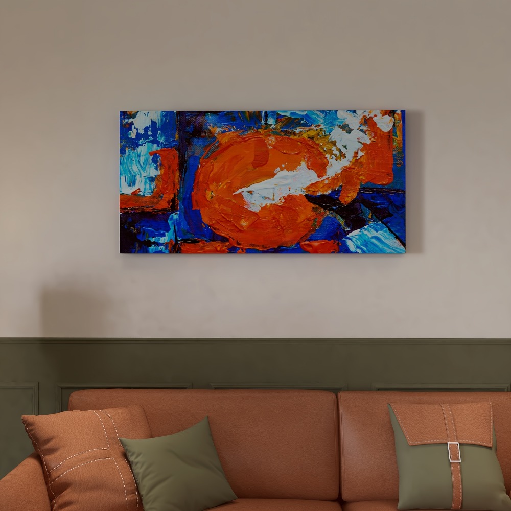 Abstract sun pattern canvas pr - Art Print Framed บทวิจารณ์และราคา