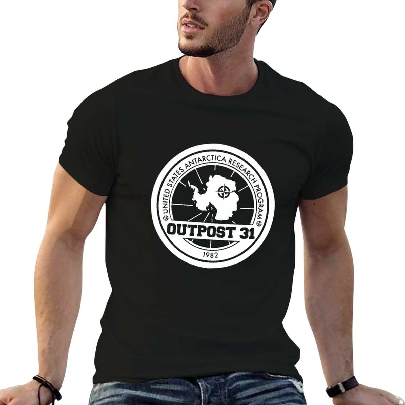 Outpost 31 Logo MERCHANDISE T- - Anime Merchandise T Shirt บทวิจารณ์และราคา
