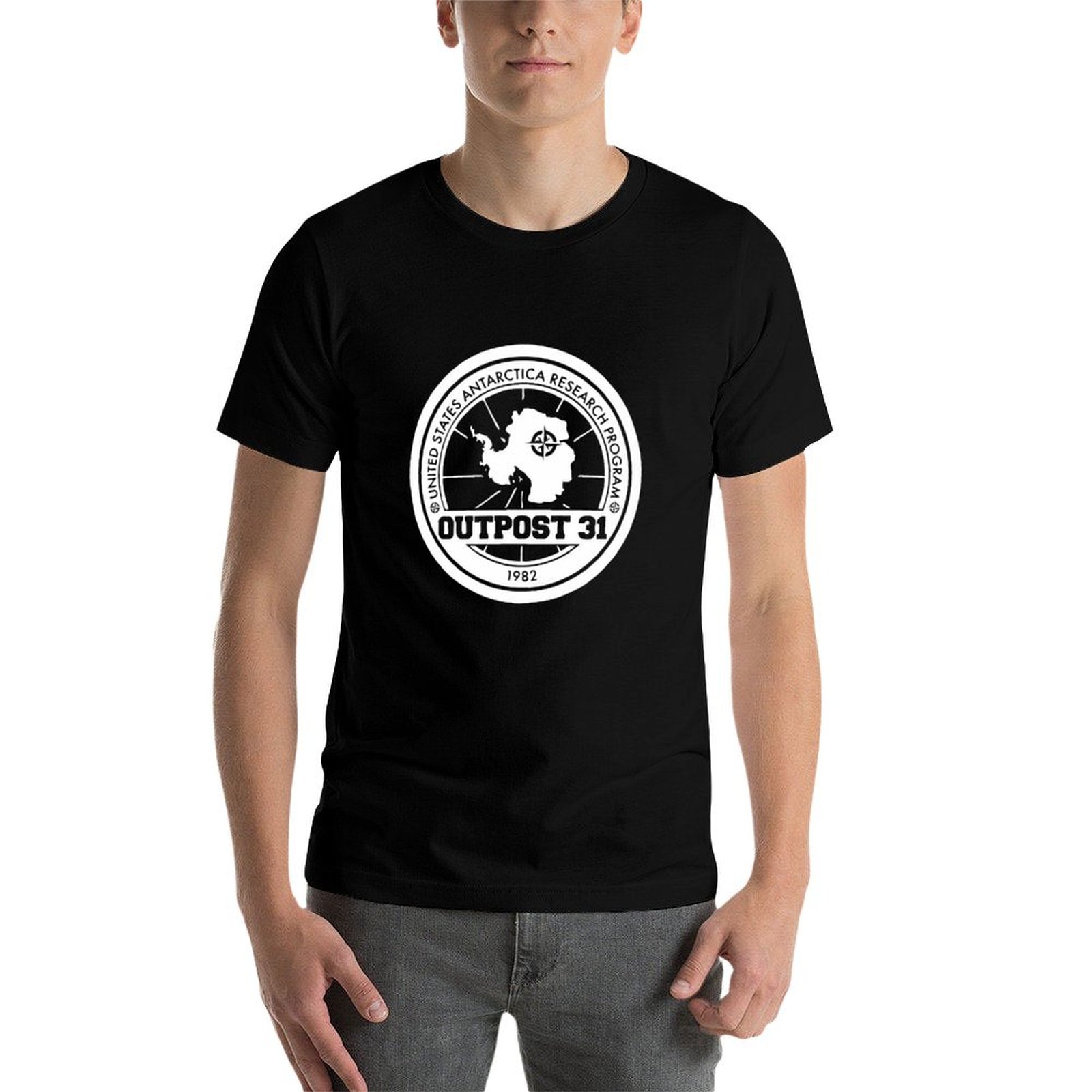 Outpost 31 Logo MERCHANDISE T- - Anime Merchandise T Shirt บทวิจารณ์และราคา