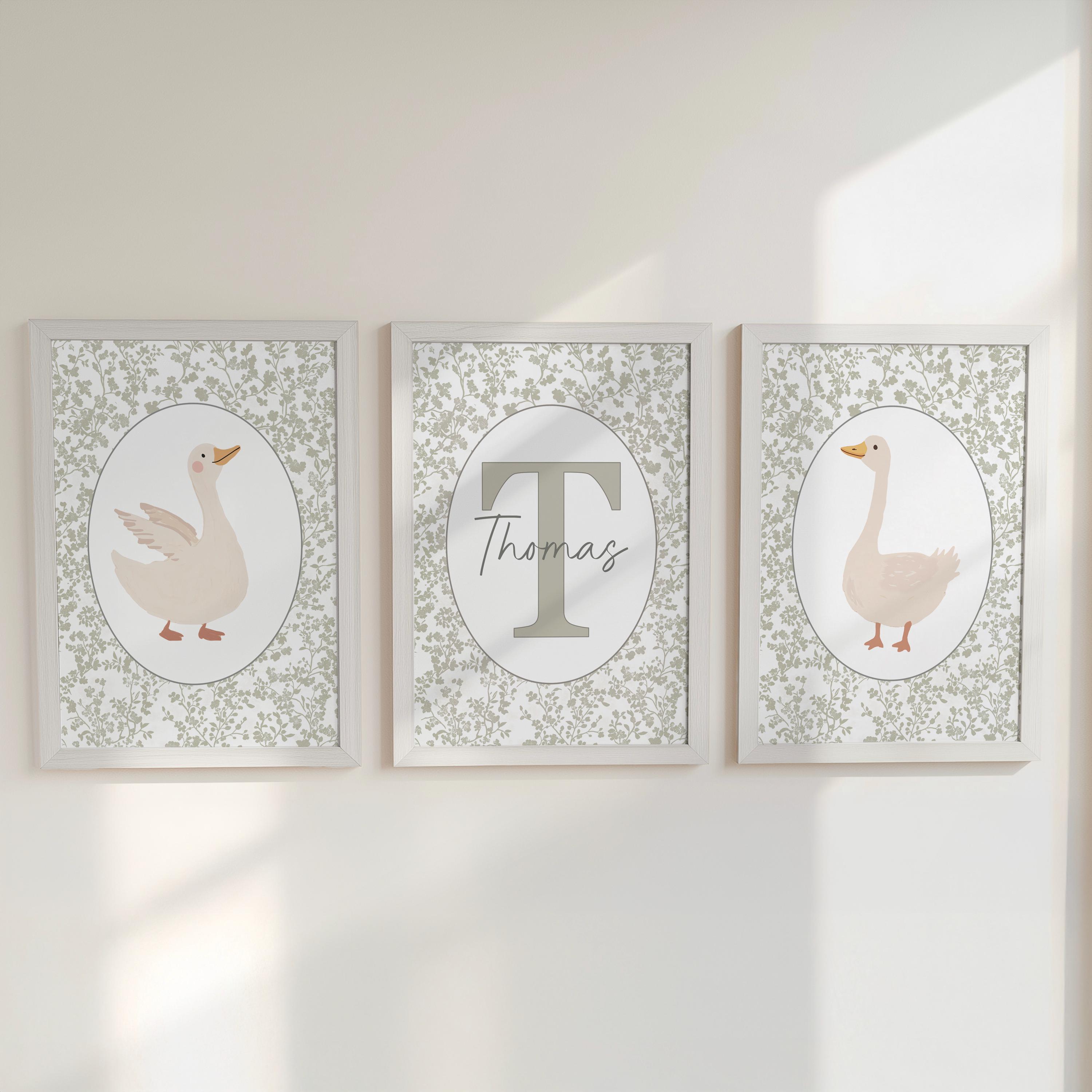 Goose Personalised Set of 3 Pr - Art Print Framed บทวิจารณ์และราคา