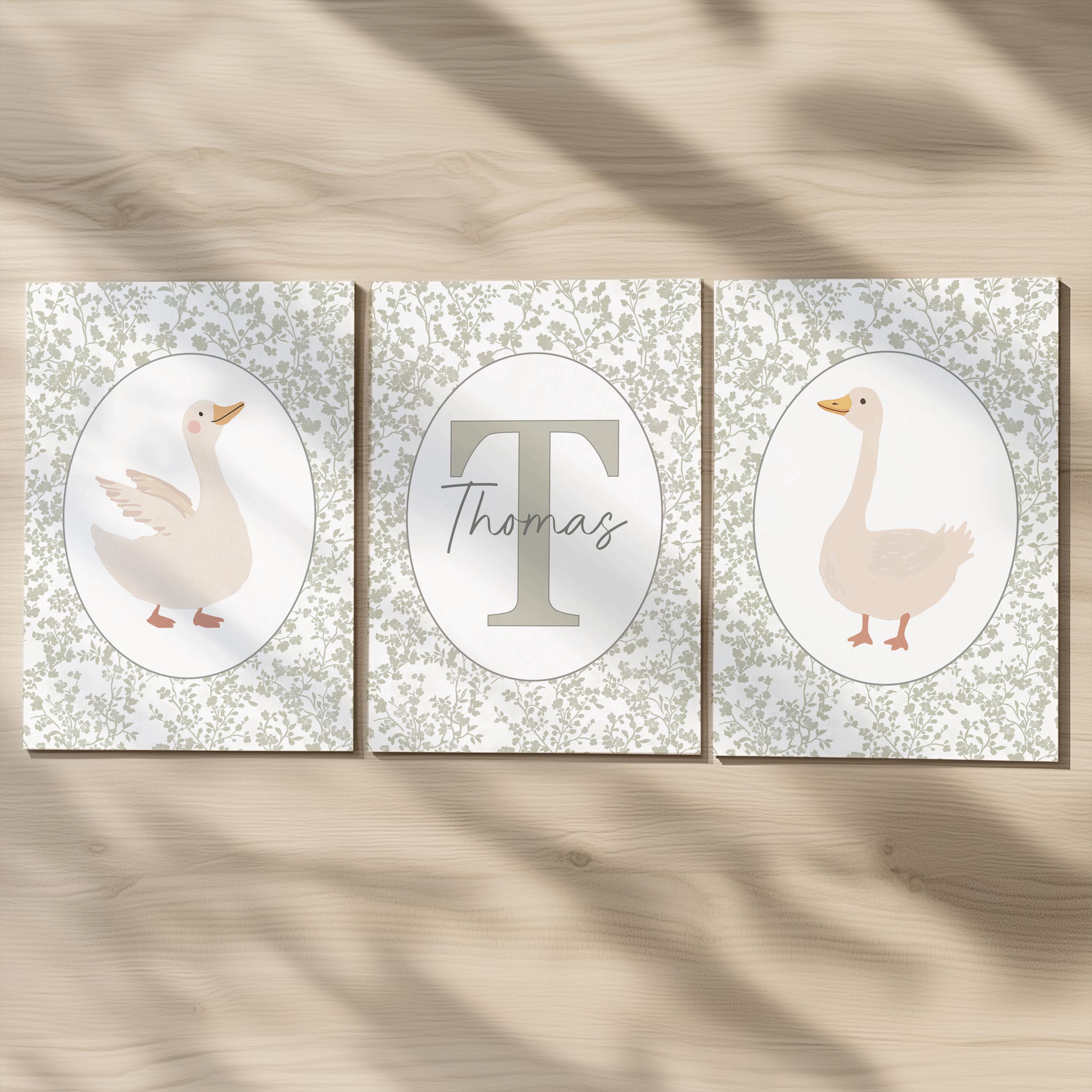Goose Personalised Set of 3 Pr - Art Print Framed บทวิจารณ์และราคา