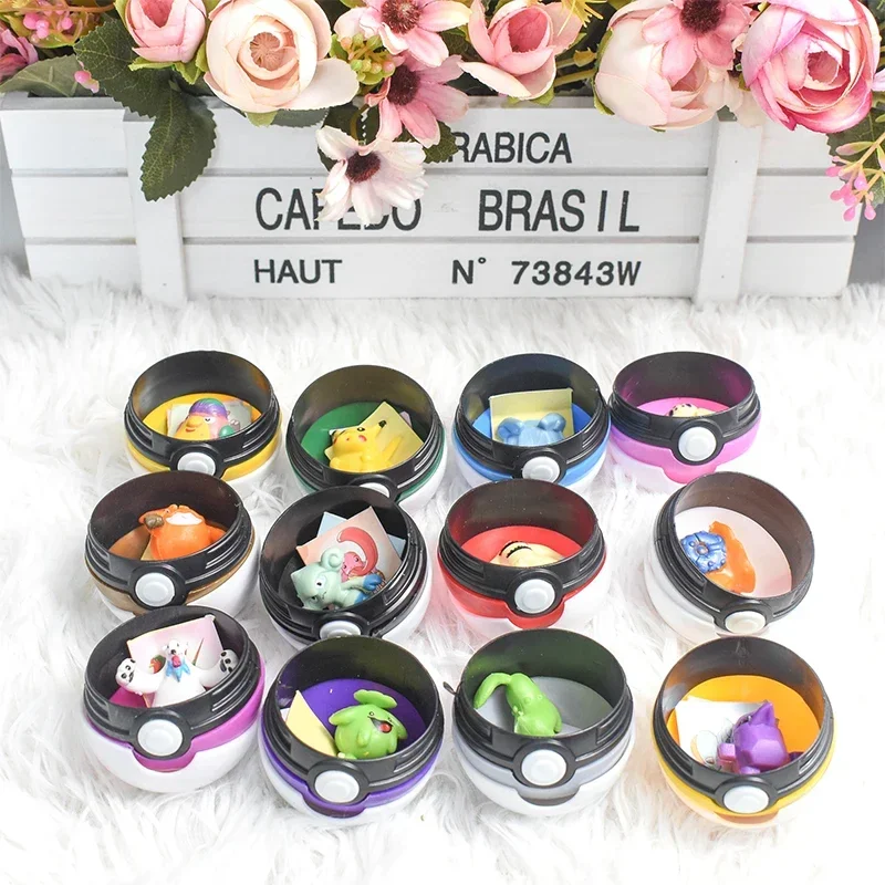 12Pcs Pokemon Figure Pokeball  - Pokemon Anime Merchandise บทวิจารณ์และราคา