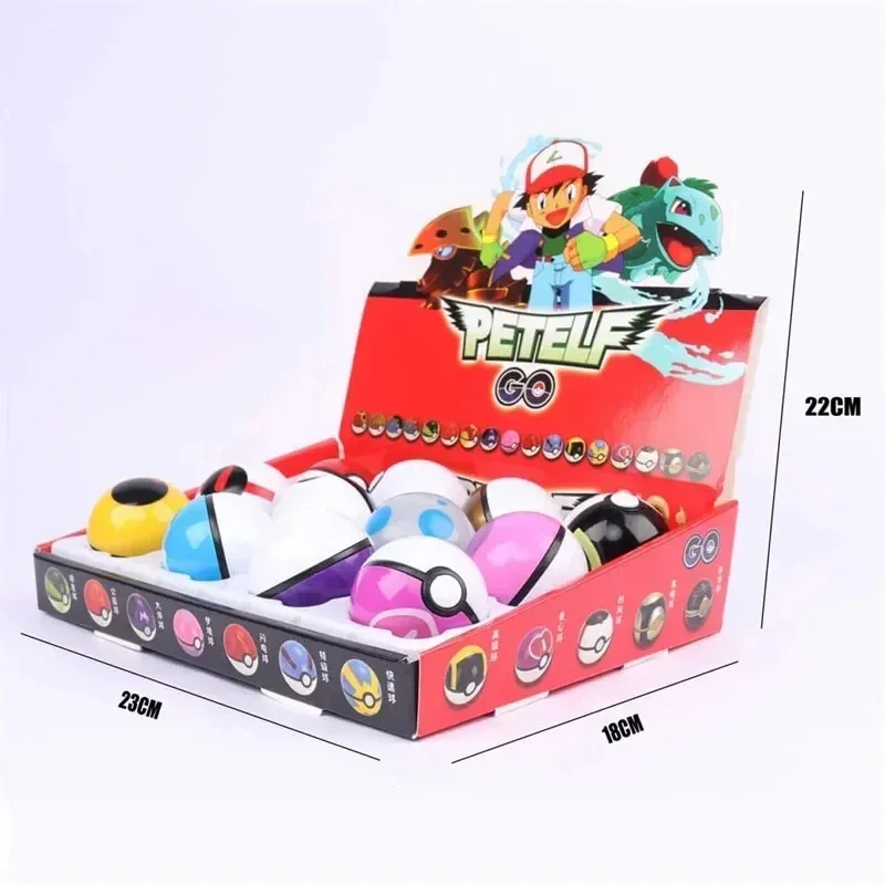 12Pcs Pokemon Figure Pokeball  - Pokemon Anime Merchandise บทวิจารณ์และราคา