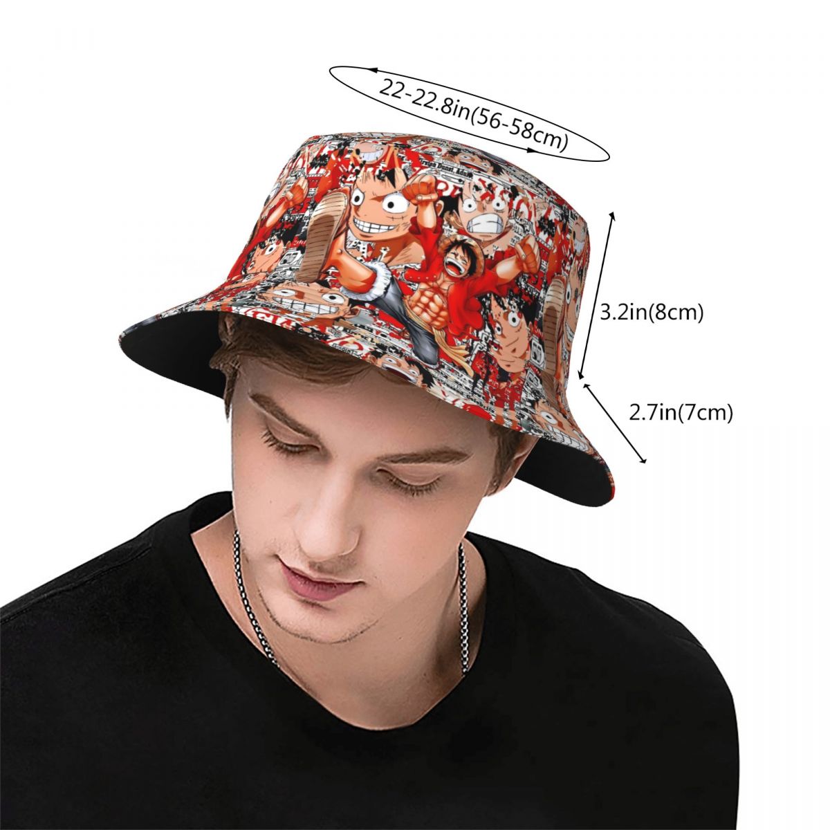 Anime One Piece Luffy Bucket H - Luffy Anime Merchandise บทวิจารณ์และราคา
