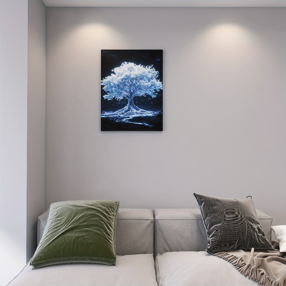 Tree of Life white canvas art  - Art Print Framed บทวิจารณ์และราคา