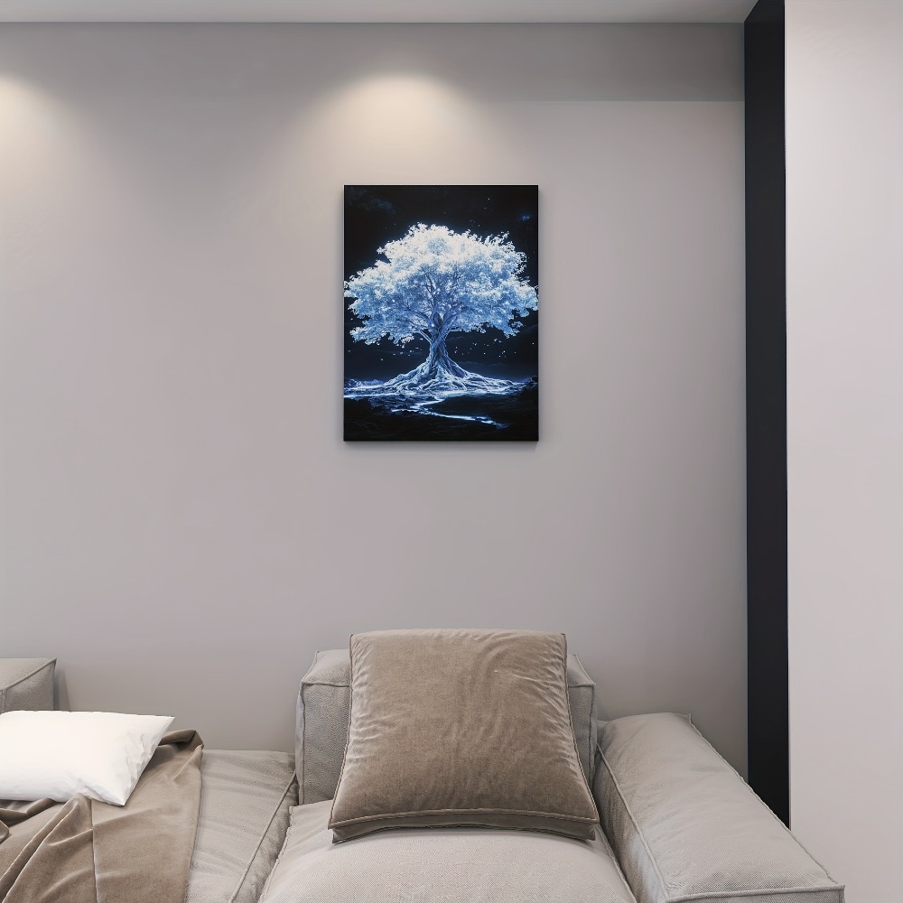 Tree of Life white canvas art  - Art Print Framed บทวิจารณ์และราคา