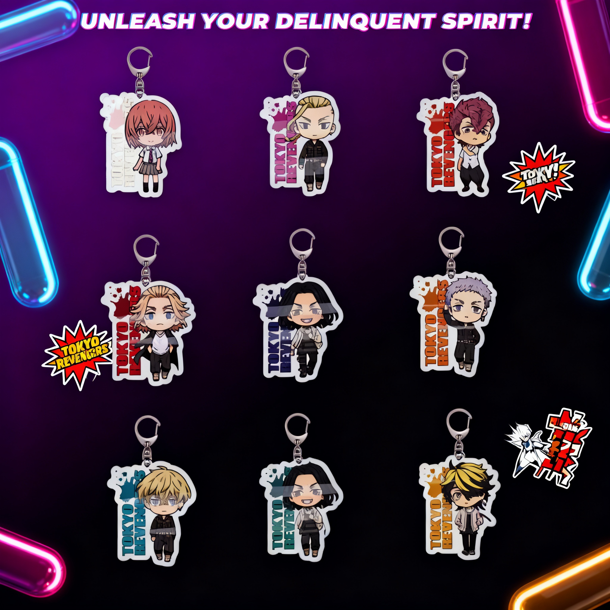 Acrylic Keychain Anime Tokyo R - Anime Merchandise In Tokyo บทวิจารณ์และราคา