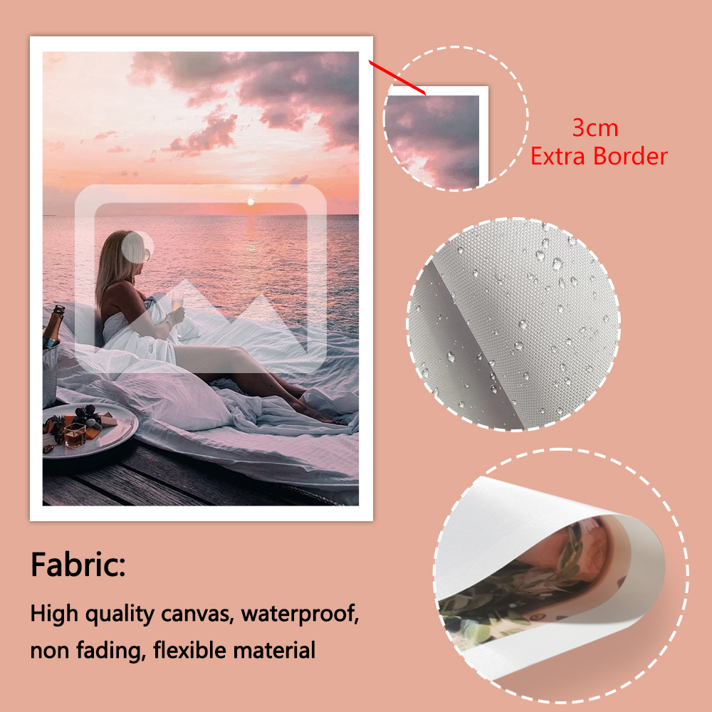 1 customized photo canvas, opt - Art Print Framed บทวิจารณ์และราคา