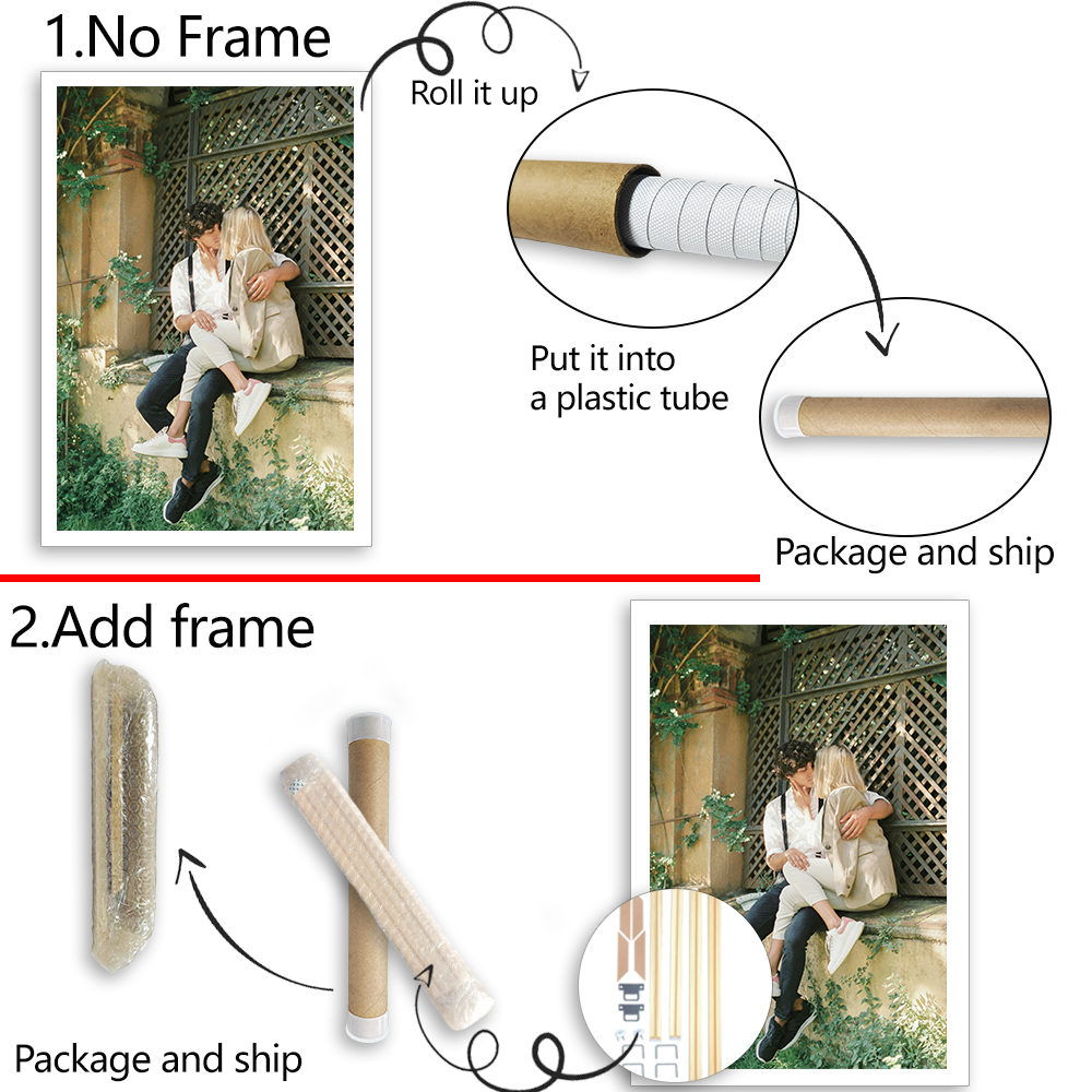 1 customized photo canvas, opt - Art Print Framed บทวิจารณ์และราคา